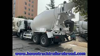 Camion malaxeur à béton SINOTRUK HOWO 8m3 9m3 10m3 WhatsApp de vente  8615806669689 [upl. by Teleya]