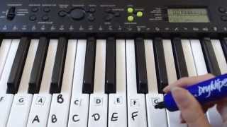 How To Label Keys On A PianoKeyboard [upl. by Bullard]