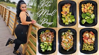 Keto Meal Prep  5 Easy Meals  Meal Prep For Weight Loss [upl. by Rimhsak]