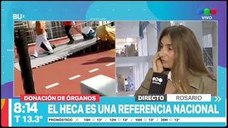 El Heca entre los primeros 3 efectores en donación de órganos I Telefe Rosario [upl. by Jehu]