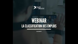 Webinar la classification des emplois  19 septembre 2024 [upl. by Markiv]