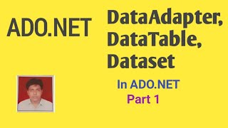 DataAdapter DataTable DataSet In AdoNet Part 1  with practical example [upl. by Nisay658]