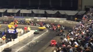 Gamblers Classic TQ midget crash 13115 [upl. by Kinsman]