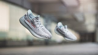 Review amp OnFeet Adidas Yeezy Boost 350 V2 quotBlue Tintquot [upl. by Stedmann247]