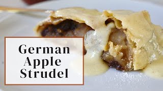 Make an Authentic German Apple Strudel At Home  So Easy [upl. by Ylreveb71]