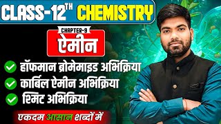 महत्वपूर्ण अभिक्रियाएं  ऐमीन  Class 12 Chemistry [upl. by Adama598]