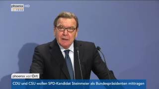 Buchvorstellung quotSigmar Gabriel  Patron und Provokateurquot Rede von Gerhard Schröder am 14112016 [upl. by Hilario372]