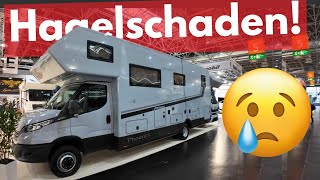 70000 € DAS SCHÖNE WOHNMOBIL 2025  Phoenix Alkoven Hagelschaden muss weg auf dem Caravan Salon [upl. by Regnij]