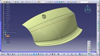 Catia V5 SHAPE DESIGN TUTORIAL [upl. by Barger]