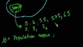 Statistics Sample vs Population Mean [upl. by Adena]