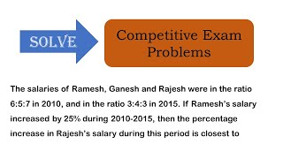 How to solve  Ratio and Percentages  Problem 48 [upl. by Arrad879]