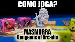 Masmorra Dungeons of Arcadia  Como Joga [upl. by Ayanal]