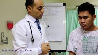 Neuro Exam for USMLE CS 2 MiniMental Status Exammp4 [upl. by Ayot729]