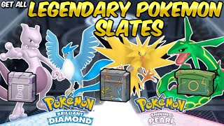 Get ALL LEGENDARY POKEMON amp SLATES in Brilliant Diamond amp Shining Pearl Full Guide [upl. by Warram497]