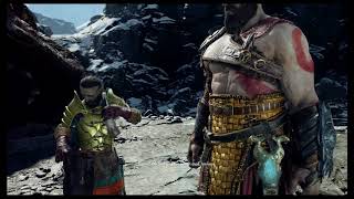 God of War  Inside The Mountain Sindri Gives Atreus Braided Mistletoe Arrows Cutscene 2018 [upl. by Yrocal]