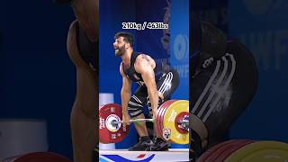 Antonino Pizzolato 89kg 🇮🇹 210kg  463 Boxes of Spaghetti CnJ 🤌🤌 slowmotion weightlifting [upl. by Norbie]