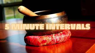 Tibetan Singing Bowl  5 Minute Intervals  Meditation Timer [upl. by Davie734]