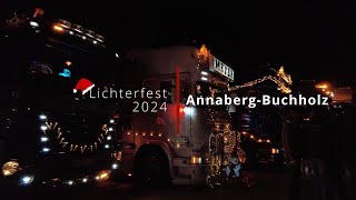 Lichterfest 2024 in AnnabergBuchholz Erzgebirge  4k [upl. by Siroval]