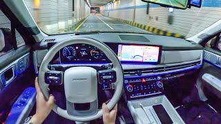 The All New 2024 Hyundai Santa Fe Calligraphy POV Night Drive [upl. by Nrubloc]