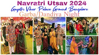 Navratri Utsav 2024 Palace Ground Bangalore  Best GarbaDandiya Night In Bangalore Navami Special [upl. by Nilatak]