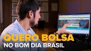 QUERO BOLSA É CONFIÁVEL  MATÉRIA DO BOM DIA BRASIL [upl. by Ivan586]