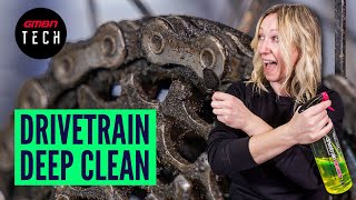 How To Deep Clean A Mountain Bike Drivetrain [upl. by Cele]