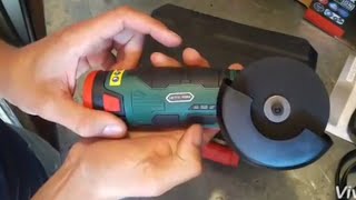 Test of the cordless grinder from Lidl 12v Parkside PWSA 12Li Unboxinh [upl. by Priscella677]