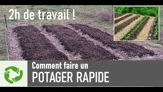 POTAGER RAPIDE ET PRET A SEMER sans travail du sol [upl. by Mont]