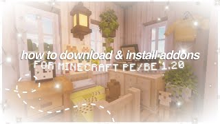 How To Download amp Install Aesthetic Addons For Minecraft PE 2024 🧸 [upl. by Nnalorac]