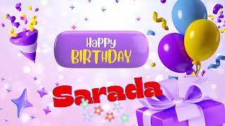 Sarda Happy birthday Happy birthday sarada happy birthday song happy birthda day to you [upl. by Carlynn405]