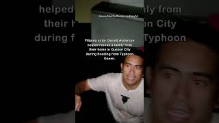 Actor Gerald Anderson Helps Rescue Child From Flooded Home in Philippines [upl. by Vaughn]