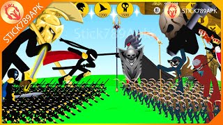 MEGA GRIFFON GOLDEN SHADOWRATH XIPHOS VS DARK DEMON FINAL BOSS  Stick War Legacy Mod  Stick789Apk [upl. by Llemmart530]