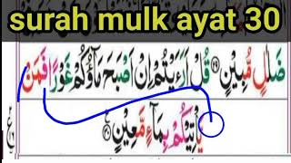 Surah Mulk verse 30 word by wordLearn with tajweedAyman Quran Academy [upl. by Alina]