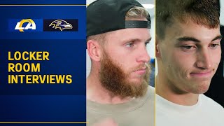 Rams Postgame Locker Room Interviews Cooper Kupp amp Davis Allen React To OT Loss To Baltimore Ravens [upl. by Leighland]