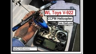 WL Toys V922 Micro Flybarless Helicopter test [upl. by Lillith]