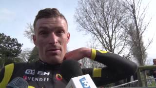 Adrien Petit  interview darrivée  2e étape  3 Jours de La Panne  Coxyde 2017 [upl. by Ramoh]