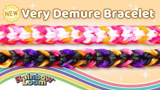 NEW Very Demure Bracelet Rainbow Loom Tutorial by Angelynn TutorialsByA™ [upl. by Harsho232]