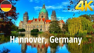 Walking tour in Hanover Germany 4K 60fps [upl. by Dnallor]