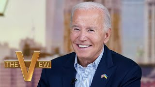 Biden Says He Is ‘At Peace’ With His Decision To Step Aside In 2024  The View [upl. by Nohsauq]