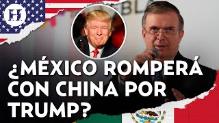 Marcelo Ebrard responde a amenazas de aranceles de Trump “No perderemos oportunidades económicasquot [upl. by Animrelliug]