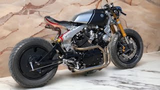 1982 Yamaha Virago XV750 Caferacer Full Timelapse Build [upl. by Daniella104]