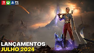 Top 15 LANÇAMENTOS de JOGOS JULHO 2024 PS4PS5XBOX SERIES XSXBOX ONESWITCHPC [upl. by Peta507]