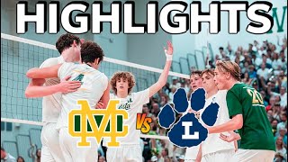 TOP 2 High School Volleyball Teams 1 Loyola vs 2 Mira Costa HIGHLIGHTS PT 2 [upl. by Yulma]