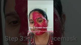 Day 11 beetroot facial30days30tipsfacialdiyskincarefacemaskbeautyshortstrending [upl. by Evania608]