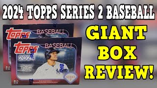 GIANT BOX REVIEW 2024 Topps Series 2 Baseball 2X Giant Box Opening and Review [upl. by Ettolrahs282]