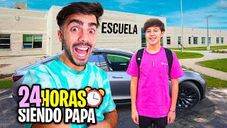 24 HORAS SIENDO PAPA DE MI VECINO [upl. by Eicrad736]