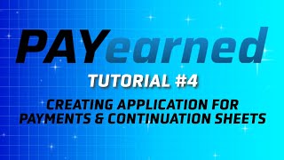 Easy CREATION of PAY APPS Continuation Sheets and Change Orders using PAYearned [upl. by Elbring368]