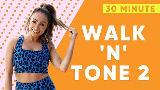 30 Minute Walk ‘n’ Tone 2  FULL BODY  Cardio  Sculpt  Gina B [upl. by Ennaimaj]