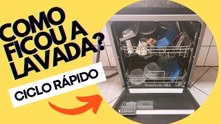 Testei o Ciclo rápido lava louças midea 14 serviços  vale a pena [upl. by Kriss]