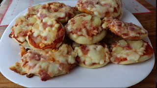 Mini pizzas en sartén DELICIOSAS  sin horno [upl. by Calise]